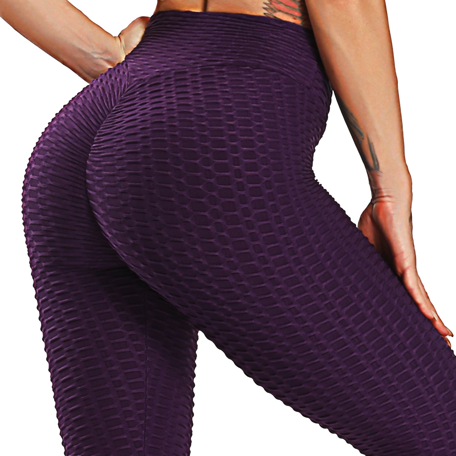 Scrunch Back Fitness Leggings Hips Up Booty Workout Pants Womens